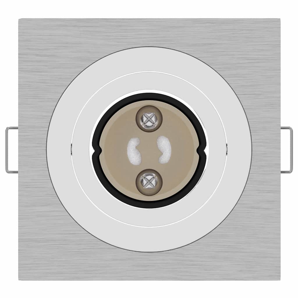 Spotlight 6 pcs Argento 9 x 9 x 2 cm Alluminio