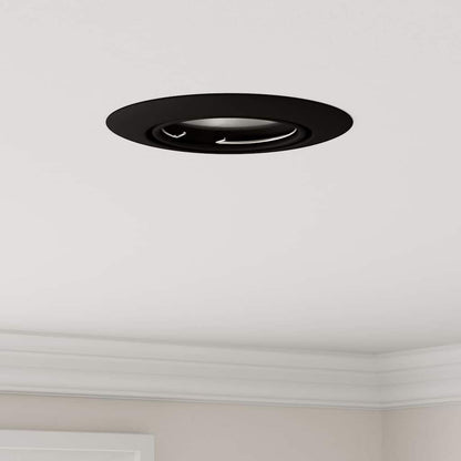Spotlights con i riflettori 6 pcs Nero 9 x 9 cm Metallo - homemem39