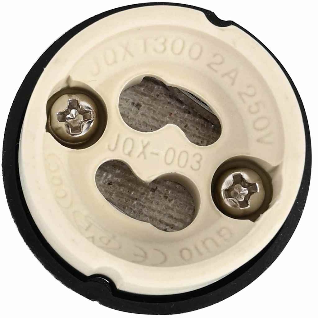 Spotlights con i riflettori 24 pcs Nero 9 x 9 cm Metallo - homemem39