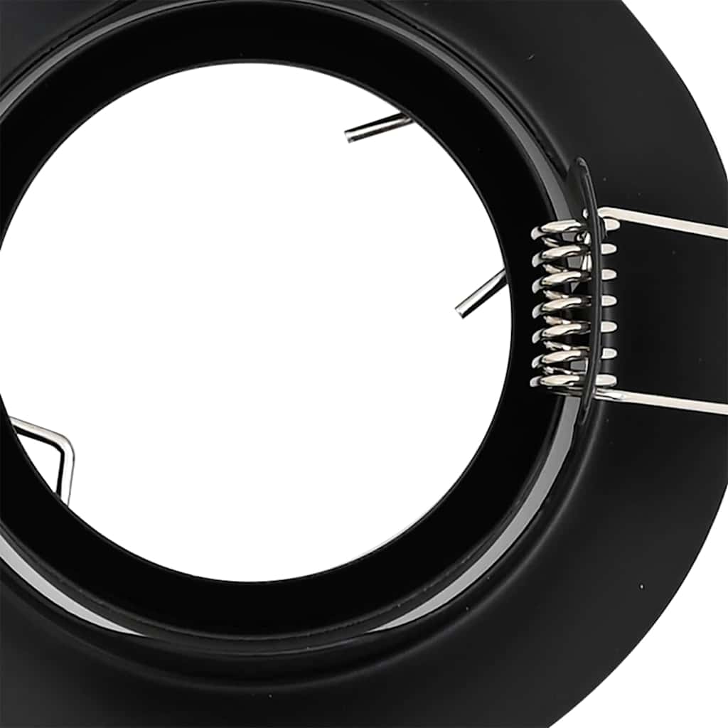 Spotlights con i riflettori 24 pcs Nero 9 x 9 cm Metallo - homemem39