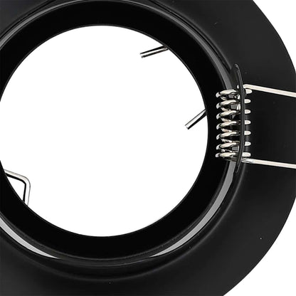 Spotlights con i riflettori 24 pcs Nero 9 x 9 cm Metallo - homemem39