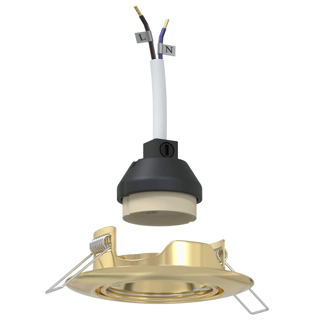 Spotlight 12 pcs Oro 9 x 9 x 2.5 cm Metallo