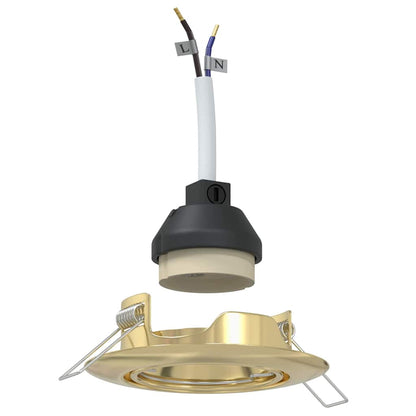 Spotlight 24 pcs Oro 9 x 9 x 2.5 cm Metallo