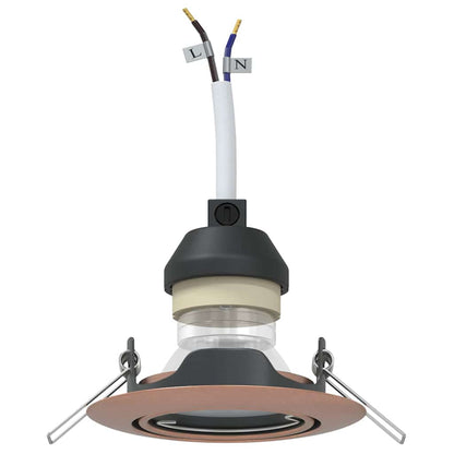 Spotlight 12 pcs Rame 9 x 9 x 2.5 cm Metallo