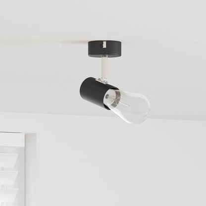 Faretto da soffitto Nero 6,5 x 6 x 11,5 cm Metallo