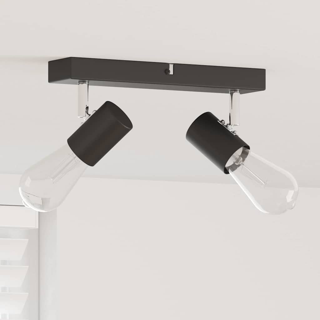 Faretto da soffitto Nero 26 x 6,5 x 11,5 cm Metallo | homemem39