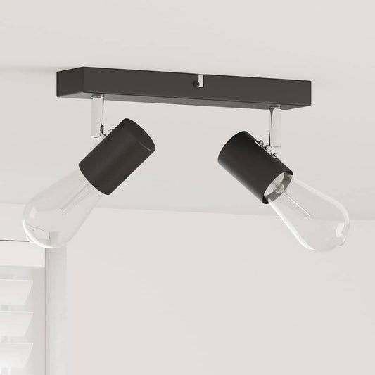 Faretto da soffitto Nero 26 x 6,5 x 11,5 cm Metallo | homemem39