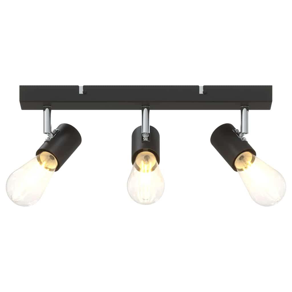 Faretto da soffitto Nero 38 x 6,5 x 11,5 cm Metallo