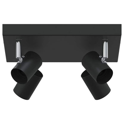 Faretto da soffitto Nero 26,5 x 26 x 11,5 cm Metallo | homemem39