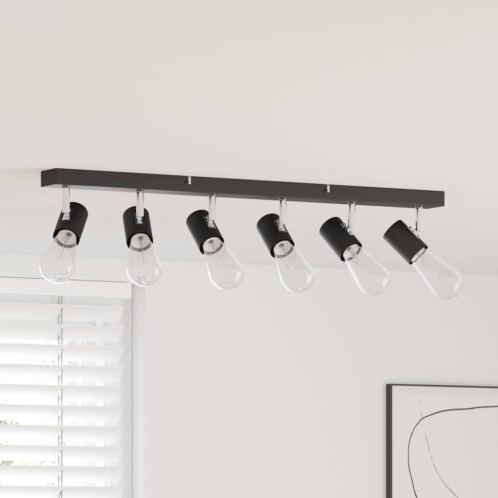 Faretto da soffitto Nero 73 x 6,5 x 11,5 cm Metallo | homemem39