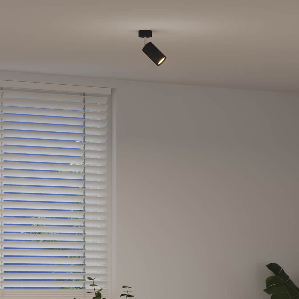 Faretto da soffitto con i riflettori Nero 6 x 6 x 16 cm Metallo | homemem39