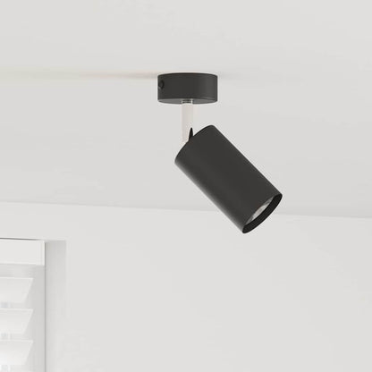 Faretto da soffitto con i riflettori Nero 6 x 6 x 16 cm Metallo | homemem39