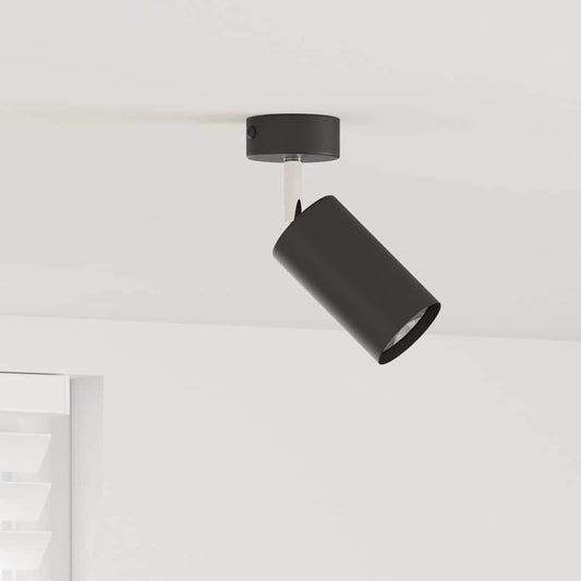 Faretto da soffitto con i riflettori Nero 6 x 6 x 16 cm Metallo | homemem39