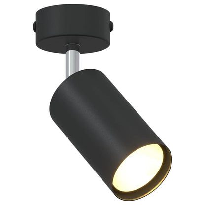 Faretto da soffitto con i riflettori Nero 6 x 6 x 16 cm Metallo