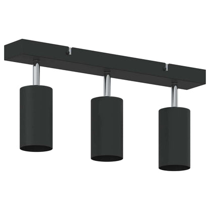 Faretto da soffitto Nero 38 x 6 x 16 cm Metallo | homemem39