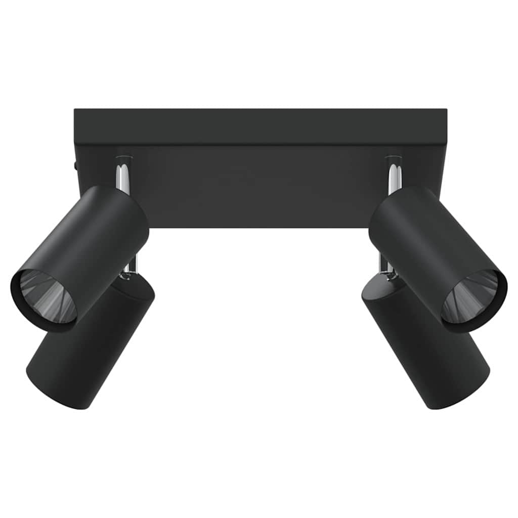 Faretto da soffitto Nero 26 x 26 x 16 cm Metallo | homemem39