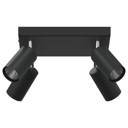 Faretto da soffitto Nero 26 x 26 x 16 cm Metallo | homemem39