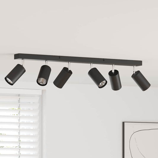Faretto da soffitto Nero 73 x 6 x 16 cm Metallo | homemem39