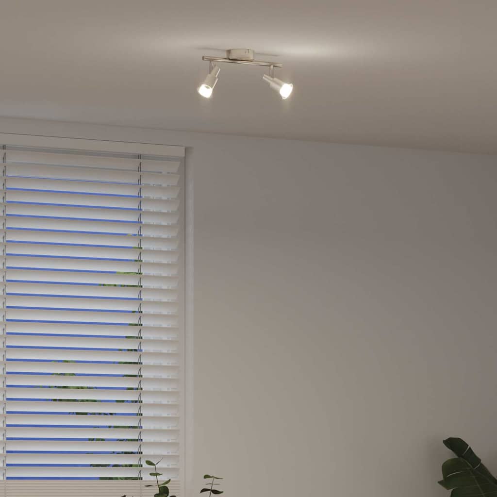 Faretto da soffitto Nichel 25,5 x 8 x 11 cm Acciaio | homemem39