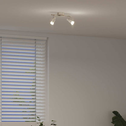 Faretto da soffitto Nichel 25,5 x 8 x 11 cm Acciaio | homemem39