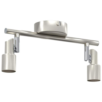 Faretto da soffitto Nichel 25,5 x 8 x 11 cm Acciaio | homemem39