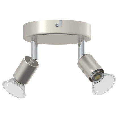 Faretto da soffitto con i riflettori Nichel 12 x 8 cm Acciaio