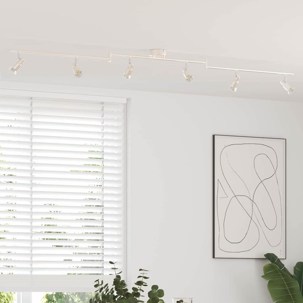 Faretto da soffitto Nichel 176,5 x 9,5 x 14 cm Acciaio | homemem39