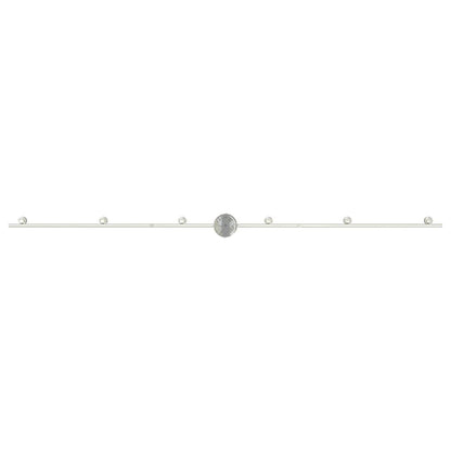 Faretto da soffitto Nichel 176,5 x 9,5 x 14 cm Acciaio | homemem39