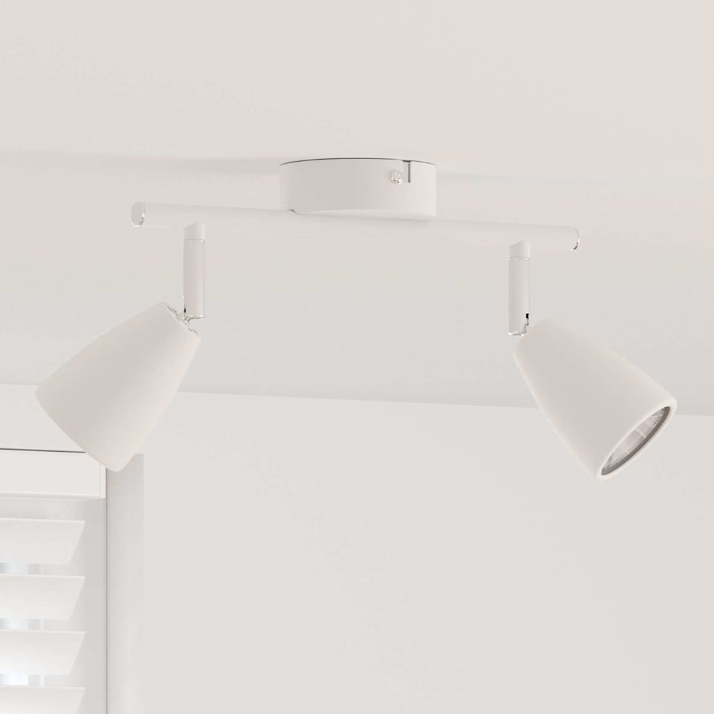Faretto da soffitto Bianco 25.5 x 8 x 16 cm Metallo | homemem39