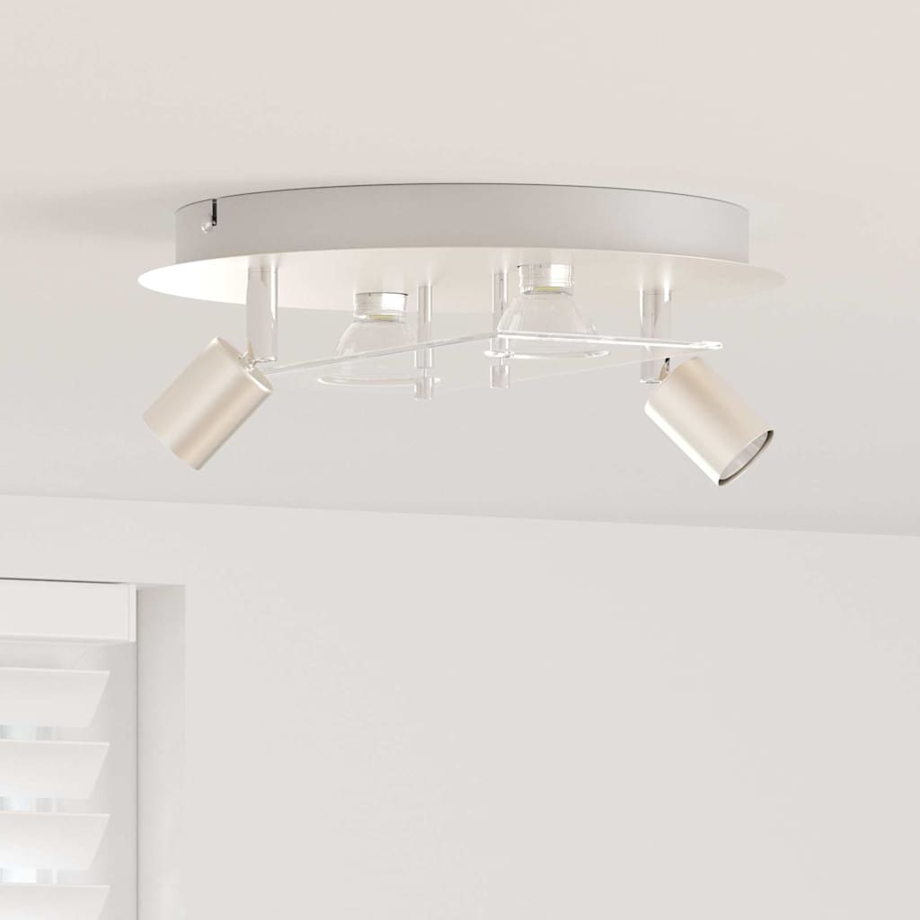 Faretto da soffitto Nichel 29 x 29 x 11 cm Acciaio e vetro | homemem39