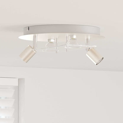 Faretto da soffitto Nichel 29 x 29 x 11 cm Acciaio e vetro