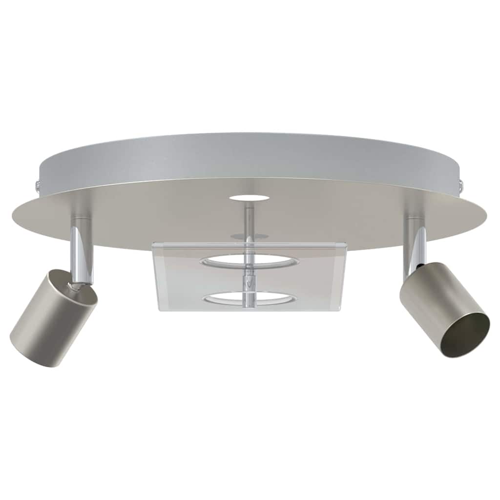Faretto da soffitto Nichel 29 x 29 x 11 cm Acciaio e vetro | homemem39