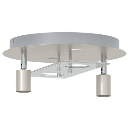 Faretto da soffitto Nichel 29 x 29 x 11 cm Acciaio e vetro