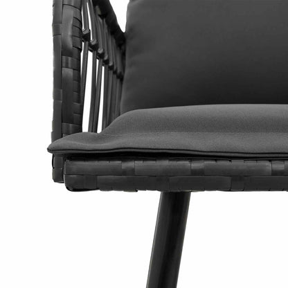 Panchina da giardino Antracite 114 x 64 x 90cm Acciaio