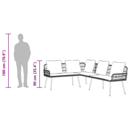 Divano con cuscino Grigio x Metallo