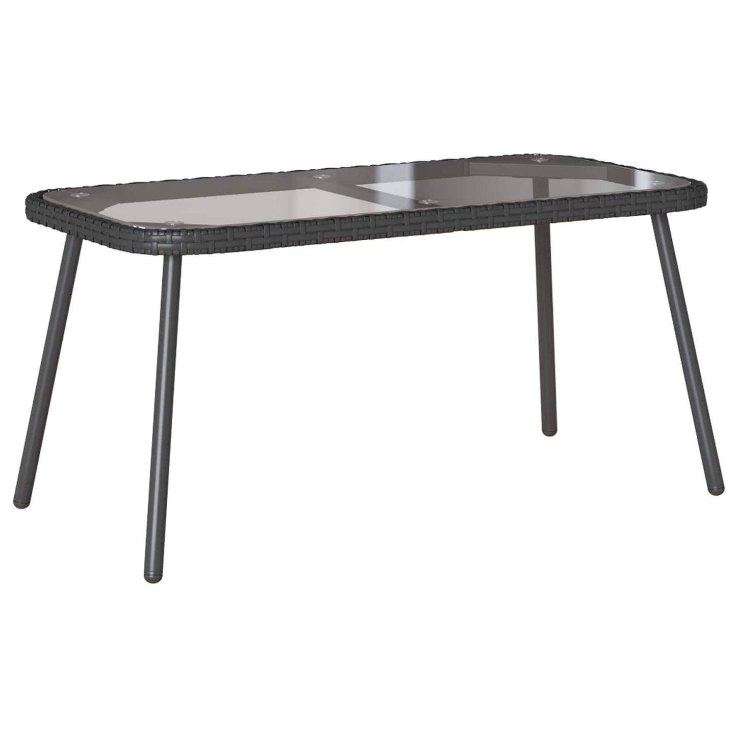 Tavolino da salotto Nero 90 x 45 x 43 cm polyrattan | homemem39