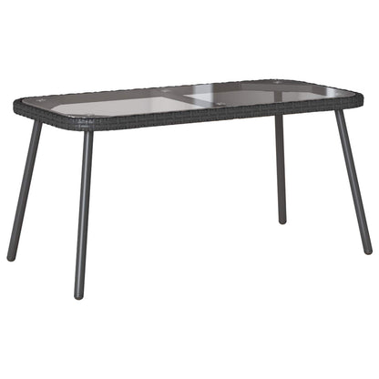Tavolino da salotto Nero 90 x 45 x 43 cm polyrattan | homemem39