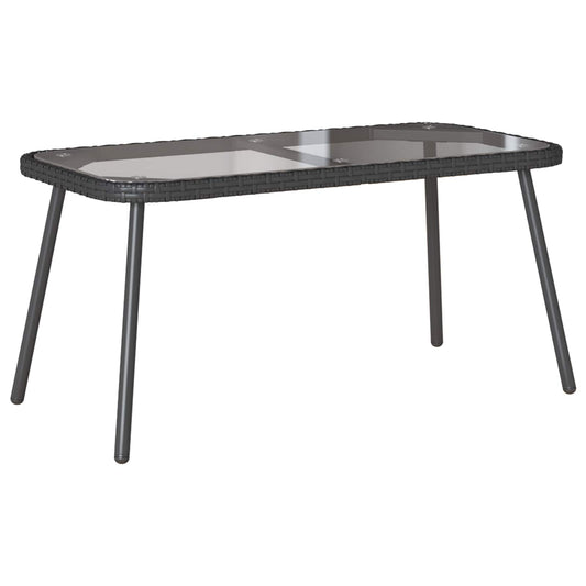 Tavolino da salotto Nero 90 x 45 x 43 cm polyrattan | homemem39