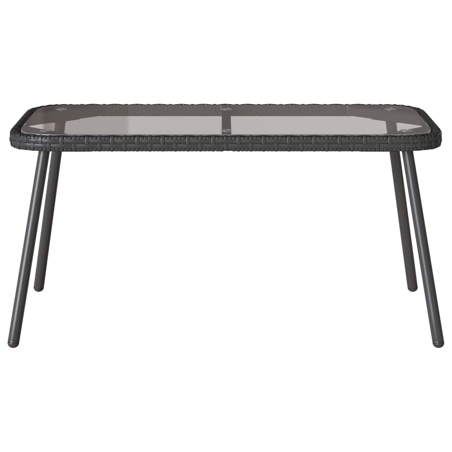 Tavolino da salotto Nero 90 x 45 x 43 cm polyrattan | homemem39