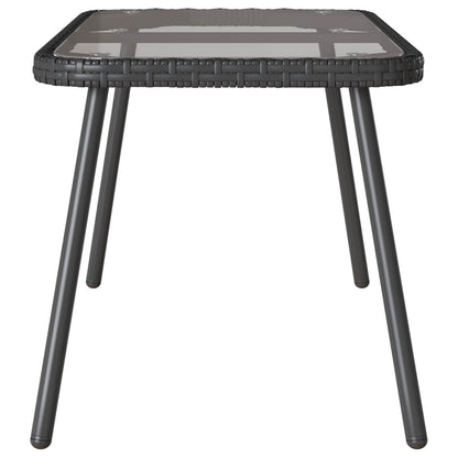 Tavolino da salotto Nero 90 x 45 x 43 cm polyrattan | homemem39