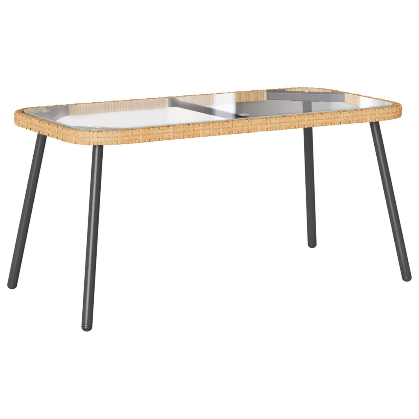 Tavolino da salotto Marrone e Nero 90 x 45 x 43 cm polyrattan | homemem39