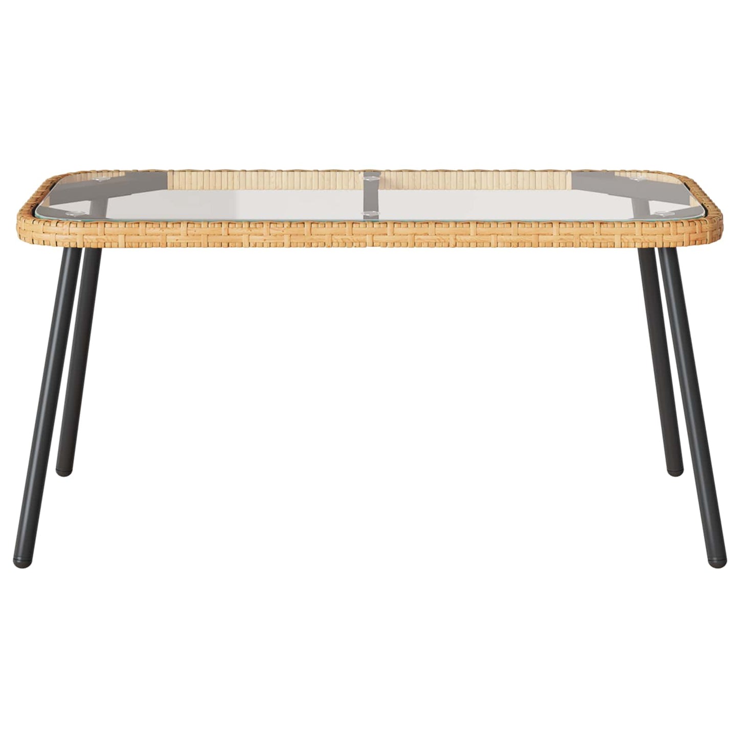 Tavolino da salotto Marrone e Nero 90 x 45 x 43 cm polyrattan | homemem39