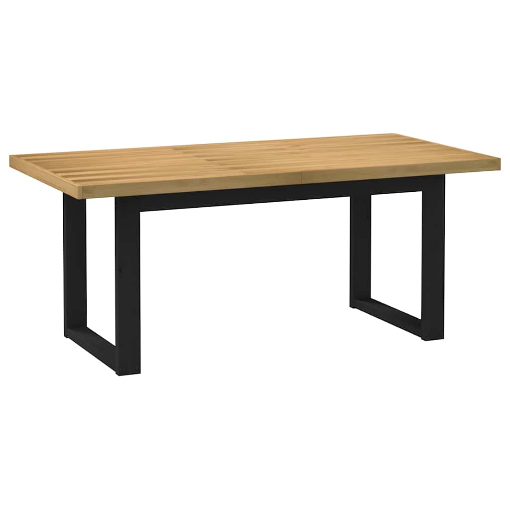 Tavolo Pranzo NOAIN Gambe a Forma U 180x90x75 cm Legno Massello | homemem39