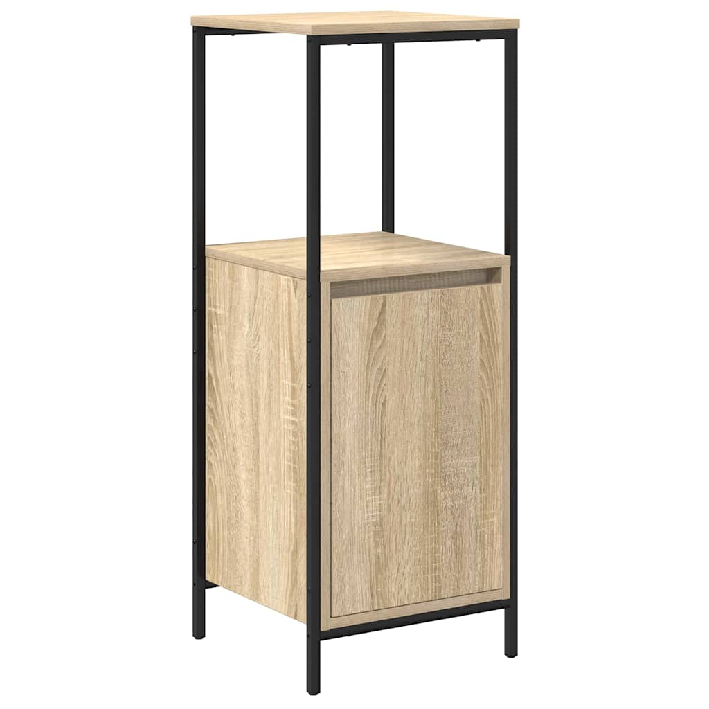 Set di mobili per il bagno con cassetto 3 pcs Rovere Sonoma