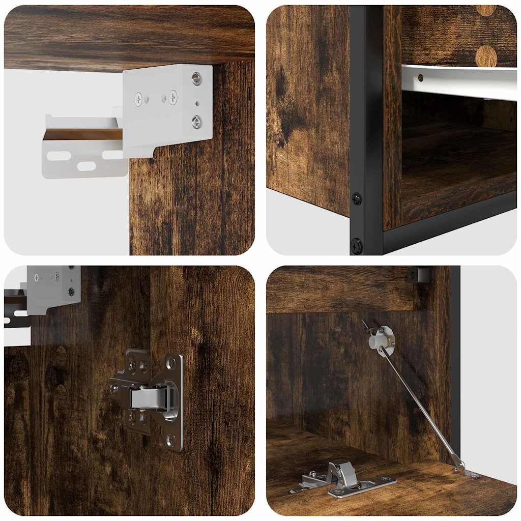 Set di mobili per il bagno 5 pz Marrone 36 x 35 x 165 cm