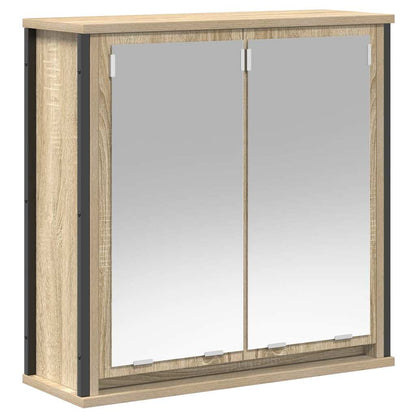 Set Mobili da Bagno 2 pz Rovere Sonoma in Legno Multistrato | homemem39