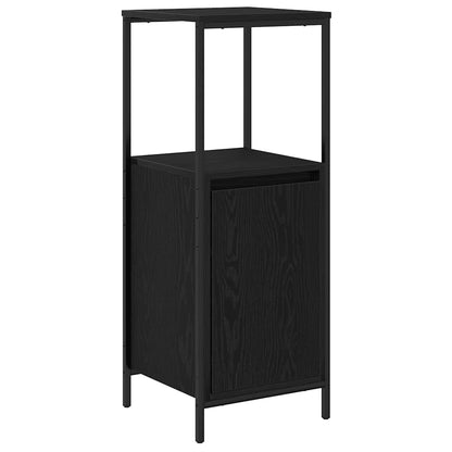 Set di mobili per il bagno 3 pcs Rovere Nero Legno multistrato | homemem39