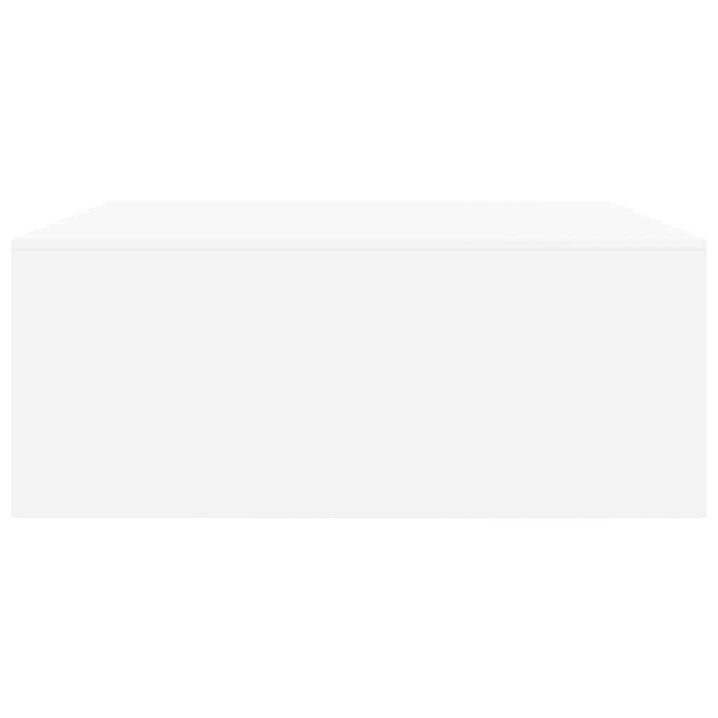 Tavolino da Salotto con Cassetti Bianco 100x100x40 cm - homemem39