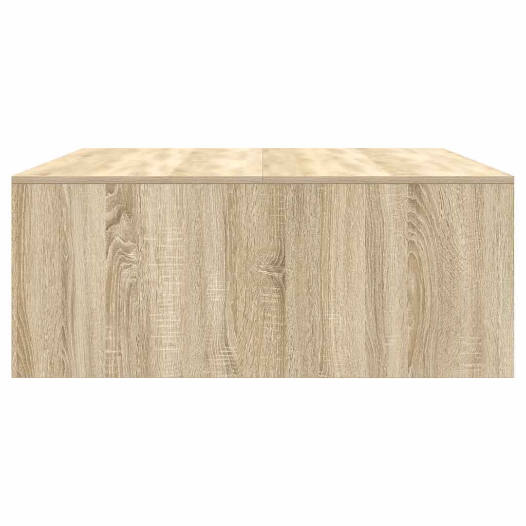 Tavolino da Salotto con Cassetti Rovere Sonoma 100x100x40 cm