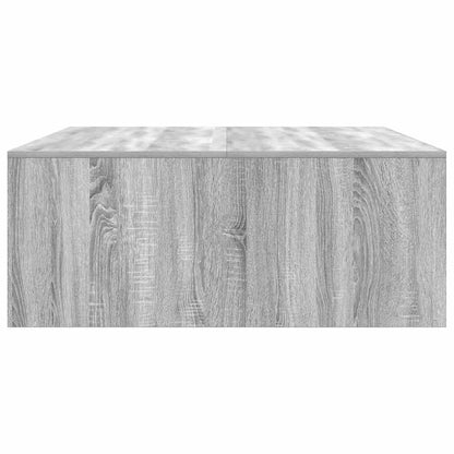Tavolino da Salotto con Cassetti Grigio Sonoma 100x100x40 cm